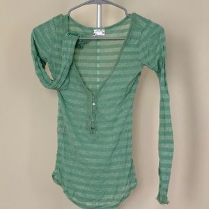 Sleepwear, long sleeve, deep V